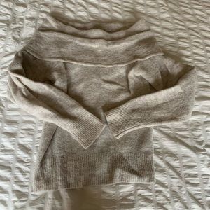 off shoulder sweater